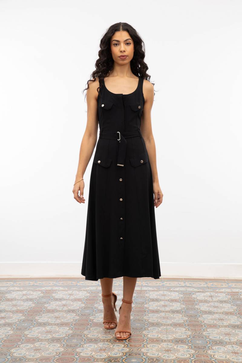 Robe cargo longue d'été sans manches