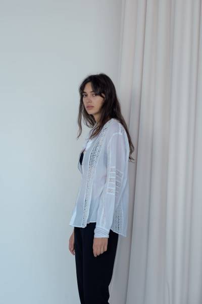 Chemise blanche par Eva Kayan SS24